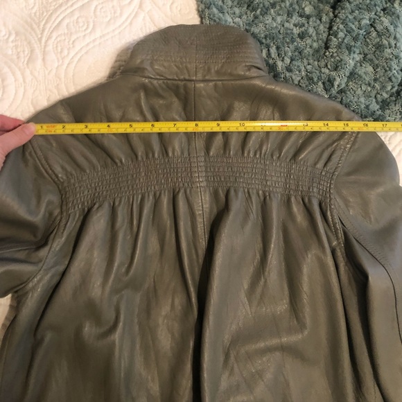 Gray Leather Jacket - Picture 7 of 8